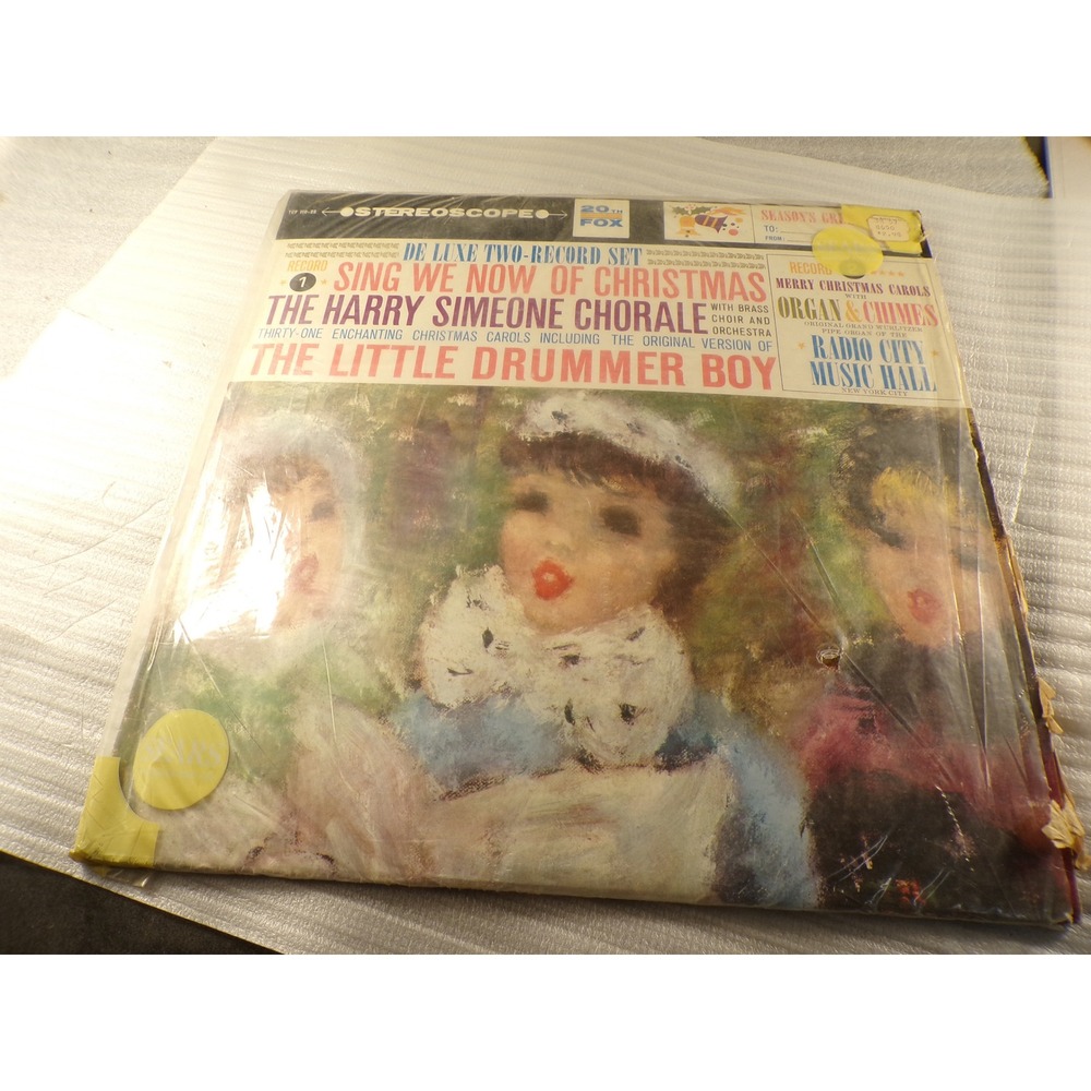 Harry Simeone Chorale Sing We Now of Christmas 2 LP Vinyl Little Drummer Boy 59